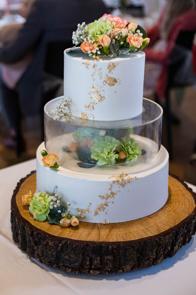 Hochzeitstorte in Mainburg von Jana und Cornelius.