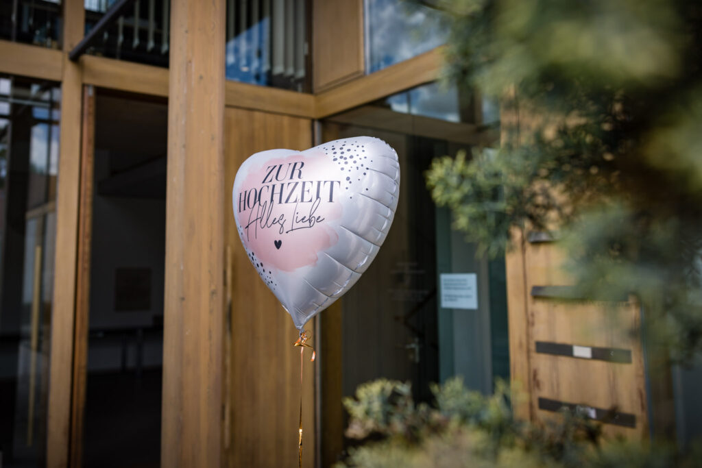 Luftballon für Katja & Max zur Hochzeit.