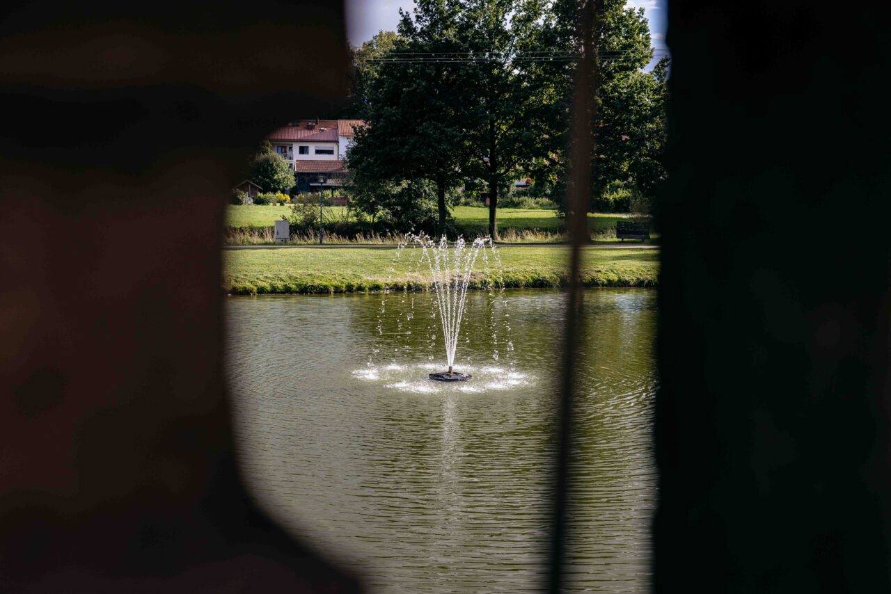 Brunnen im Wasserschloss Taufkirchen
