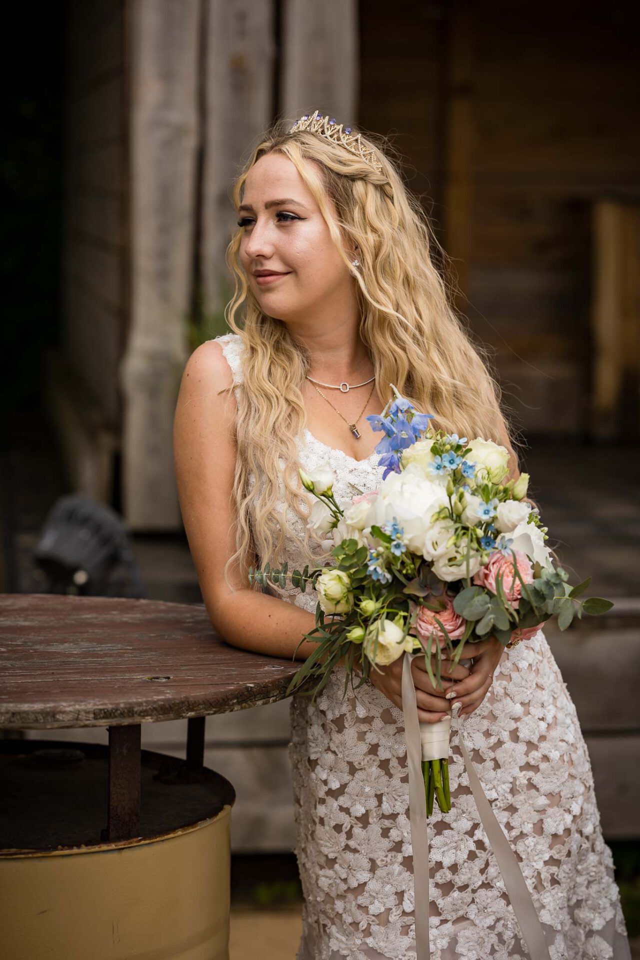 Braut Portrait am Pucher Meer
