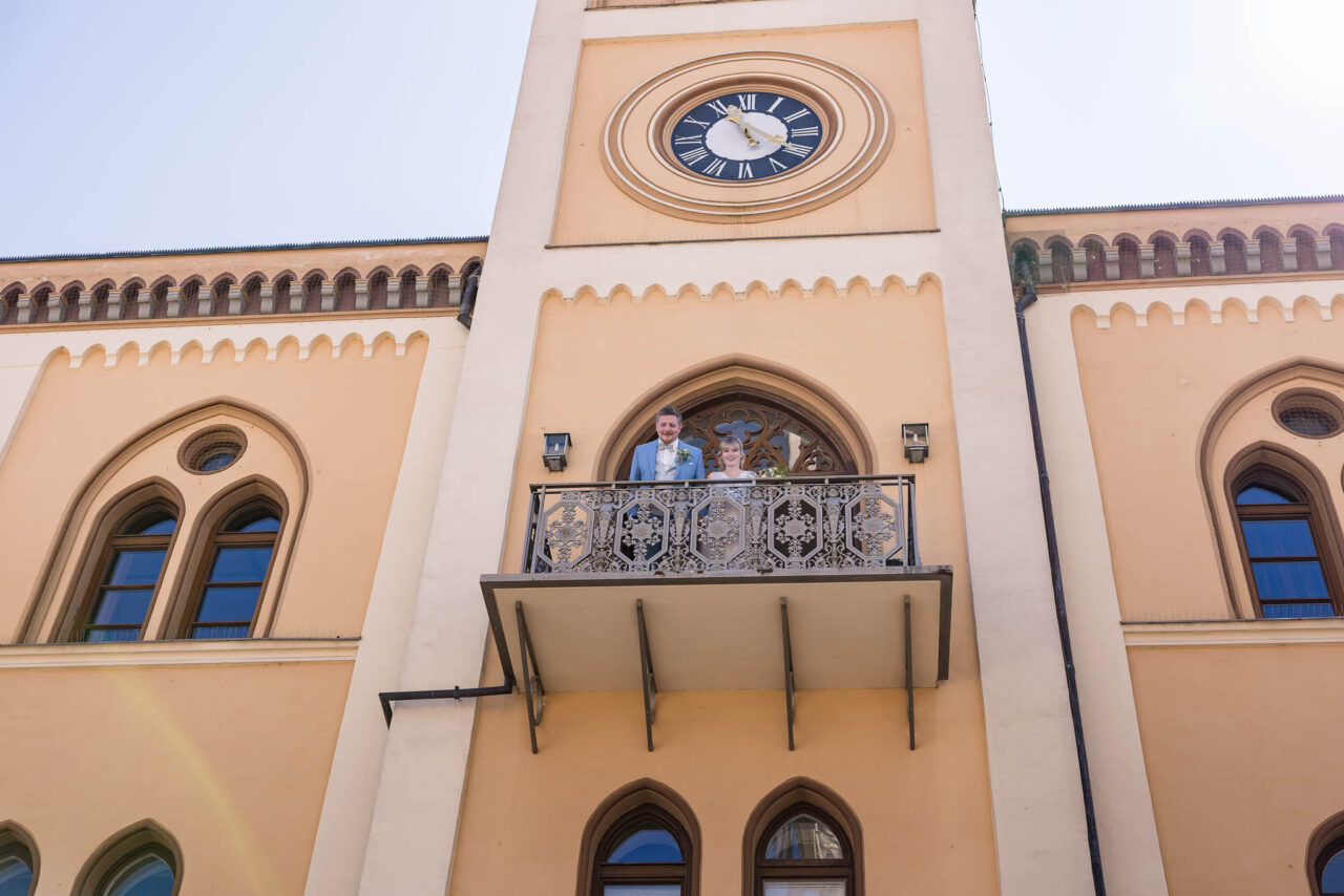 Rathausbalkon im Rathaus Pfaffenhofen bietet ein beeindruckendes Fotomotiv