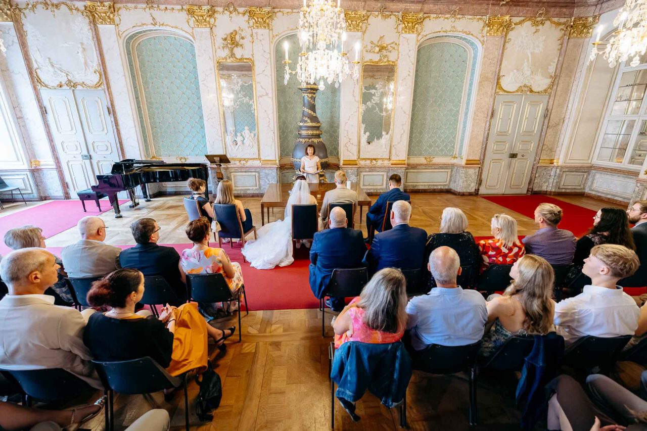 Weitwinkelaufnahme im Standesamt Eichstätt im Festsaal