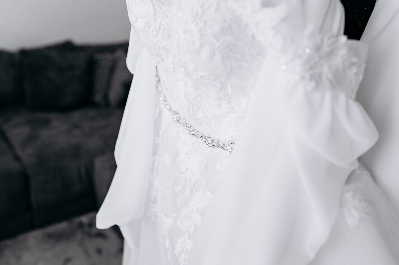 Detailaufnahme Brautkleid Ulm