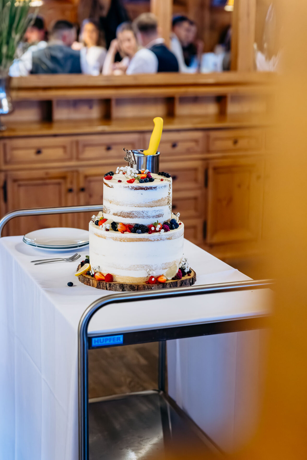 Hochzeitstorte im Festsaal vom Fuchswirt Allershausen
