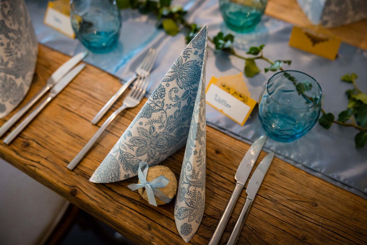 Ein großer Edelstein als Gastgeschenk für die Hochzeitsgäste