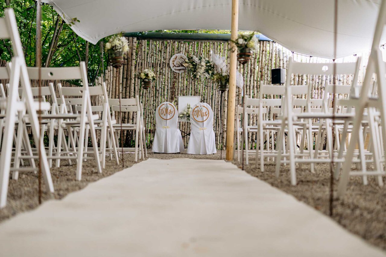 Einzugsbereich der freien Trauung beim Landgasthof Rockermeier in Geisenfeld