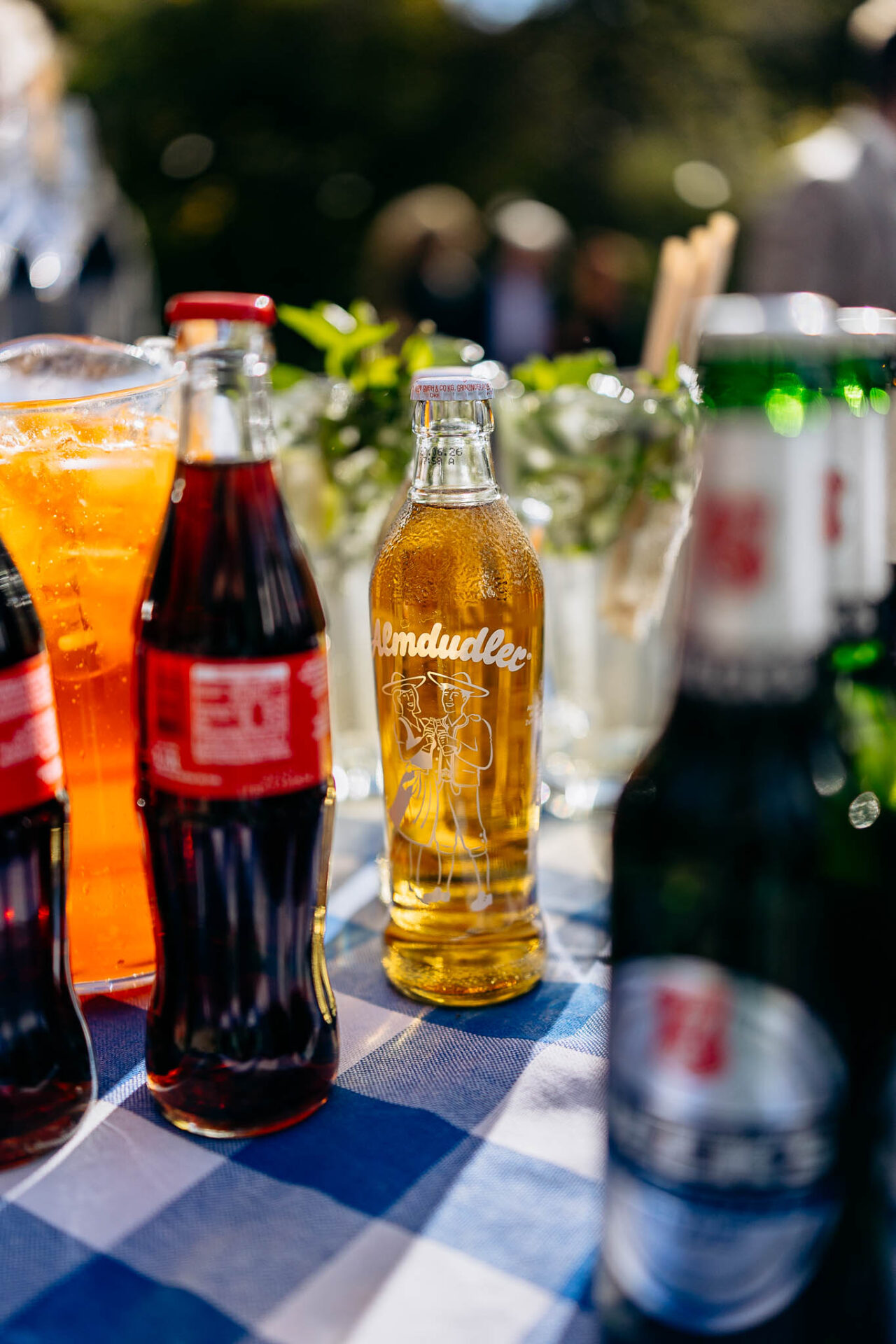 Detailaufnahme der Getränke beim Sektempfang beim Buchscharner Seewirt am Starnberger See